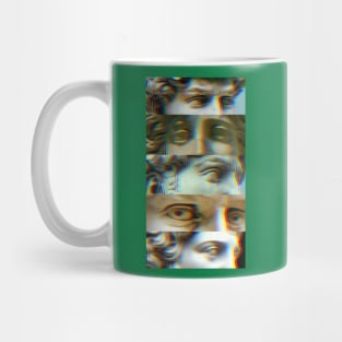 Vaporwave greek glitch statues Mug